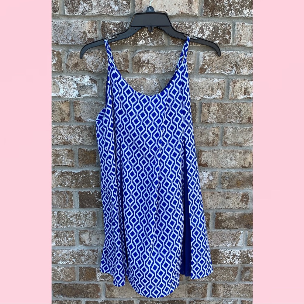 Blue & White Dress